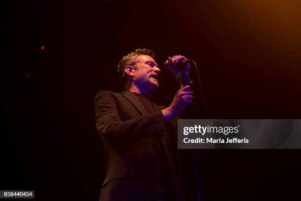 Neil Arthur of Blancmange performs at 229 Club on October 6, 2017 in London, England.