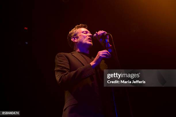 Neil Arthur of Blancmange performs at 229 Club on October 6, 2017 in London, England.