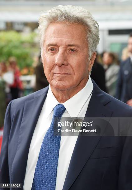 Dustin Hoffman attends the Laugh Gala & UK Premiere of "The Meyerowitz Stories" during the 61st BFI London Film Festival at Embankment Gardens Cinema...