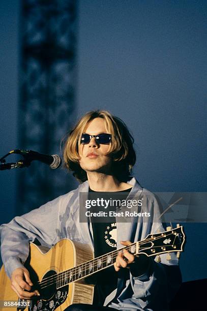 American musician Beck performing in Memphis, US, 1994.