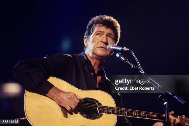 Mac Davis performing at the Elvis Tribute at the Pyramid in Memphis, Tennessee on October 8, 1994.