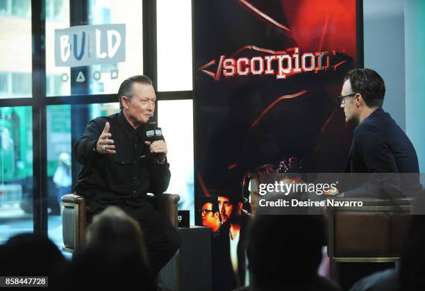 Actor Robert Patrick visits Build to discuss 'Scorpion' and 'Lore' at Build Studio on October 6, 2017 in New York City.