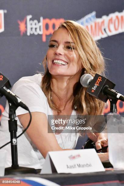Actress Susan Misner participates in Hulu's Shut Eye panel at New York Comic Con at Jacob Javits Center on October 6, 2017 in New York City.
