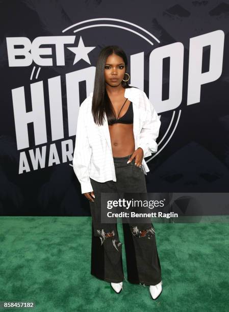 Singer Ryan Destiny attends the BET Hip Hop Awards 2017 at The Fillmore Miami Beach at the Jackie Gleason Theater on October 6, 2017 in Miami Beach,...