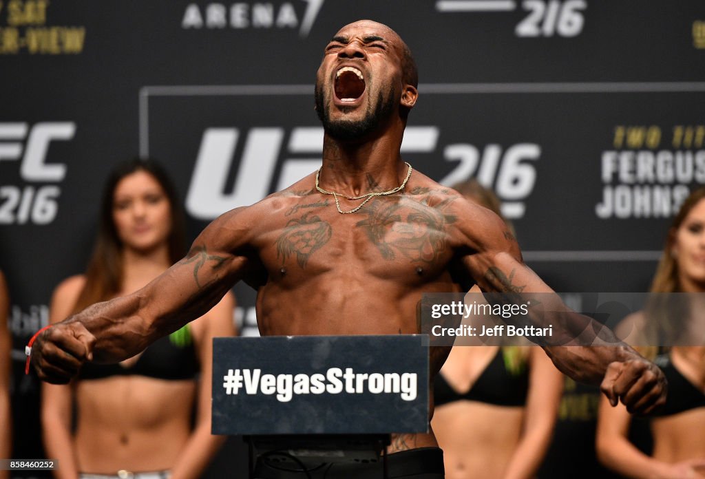 UFC 216 Weigh-ins