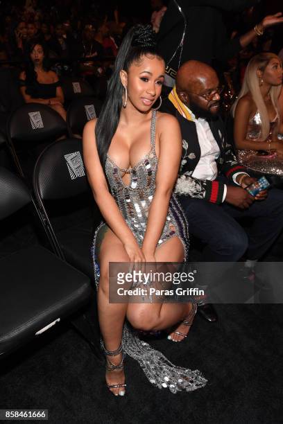 Rapper Cardi B attends the BET Hip Hop Awards 2017 at The Fillmore Miami Beach at the Jackie Gleason Theater on October 6, 2017 in Miami Beach,...