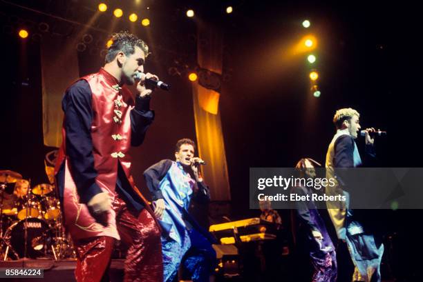 Performing at the 1998 Z100 Jingle Ball at Madison Square Garden in New York City on December 17, 1998. Joey Fatone, JC Chasez, Chris Kirkpatrick,...