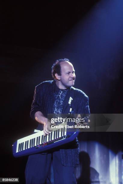 Jan HAMMER; performing at the 'Les Paul Tribute' at the Brooklyn Academy of Music, Brooklyn, New York, playing keytar