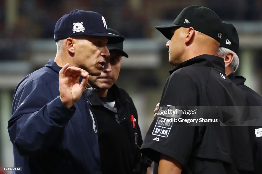 Divisional Round - New York Yankees v Cleveland Indians - Game Two
