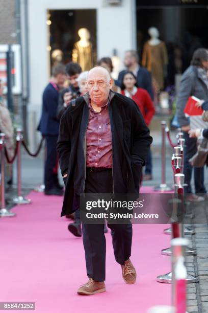 Raymond Depardon arrives at Namur Theater for the Award Ceremony of 32nd Namur International French-Language Film Festival on October 6, 2017 in...