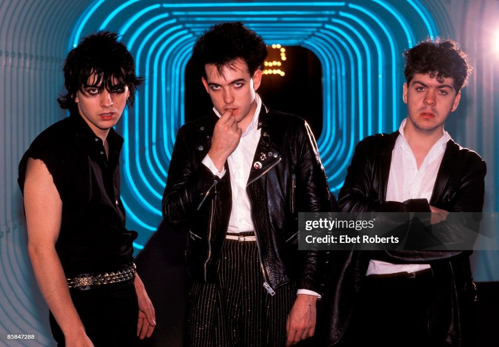 Tolhurst Lol TOLHURST and Robert SMITH and Simon GALLUP and The CURE; L-R ...