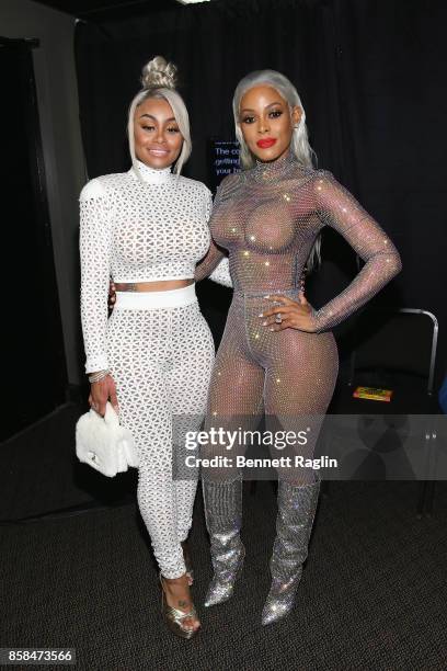 Models Blac Chyna and Keyshia Ka'oir attend the BET Hip Hop Awards 2017 at The Fillmore Miami Beach at the Jackie Gleason Theater on October 6, 2017...