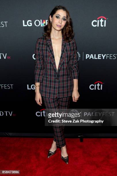 Actress Cristin Milioti attends the PaleyFest NY 2017 "Black Mirror" at The Paley Center for Media on October 6, 2017 in New York City.
