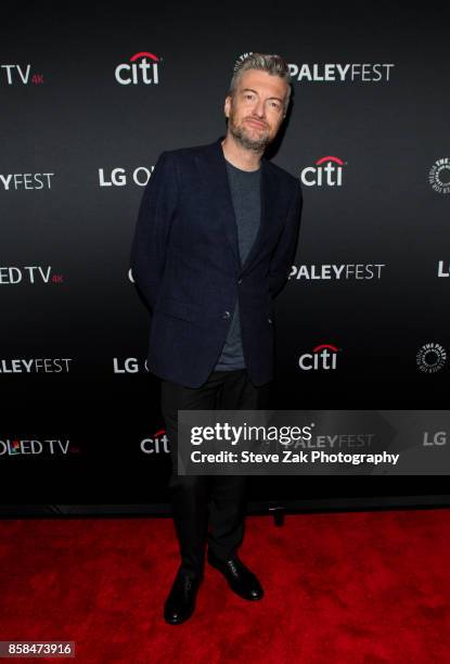 Creator/Executive Producer Charlie Brooker attends PaleyFest NY 2017 "Black Mirror" at The Paley Center for Media on October 6, 2017 in New York City.