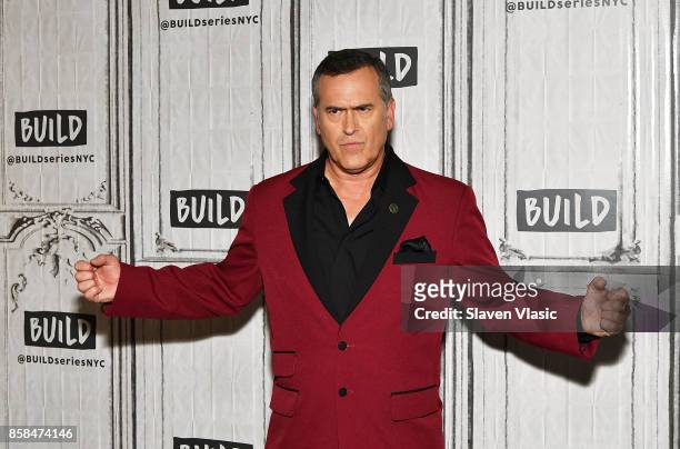 Actor Bruce Campbell visits Build to discuss "Ash Vs Evil Dead" at Build Studio on October 6, 2017 in New York City.