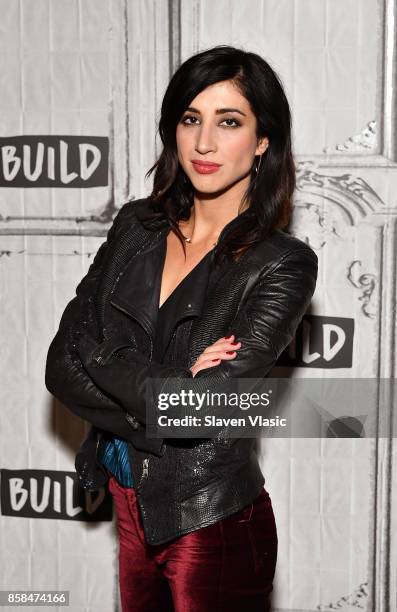 Actress Dana DeLorenzo visits Build to discuss "Ash Vs Evil Dead" at Build Studio on October 6, 2017 in New York City.