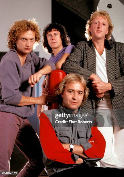 Photo of FOREIGNER; Lou Gramm, Dennis Elliott,Rick Willis, Mick Jones