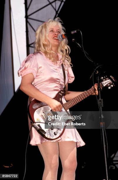 Kat Bjelland from BABES IN TOYLAND performs live on stage in June 1993.