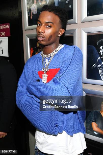 Playboi Carti attends the BET Hip Hop Awards 2017 at The Fillmore Miami Beach at the Jackie Gleason Theater on October 6, 2017 in Miami Beach,...