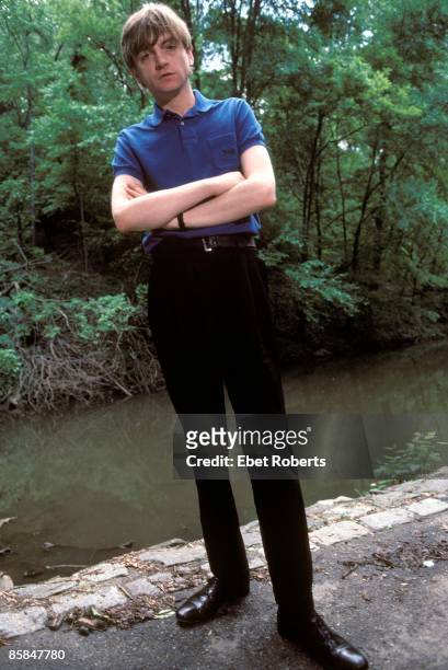 Mark E Smith of The Fall in Central Park in New York City on May 18, 1990.