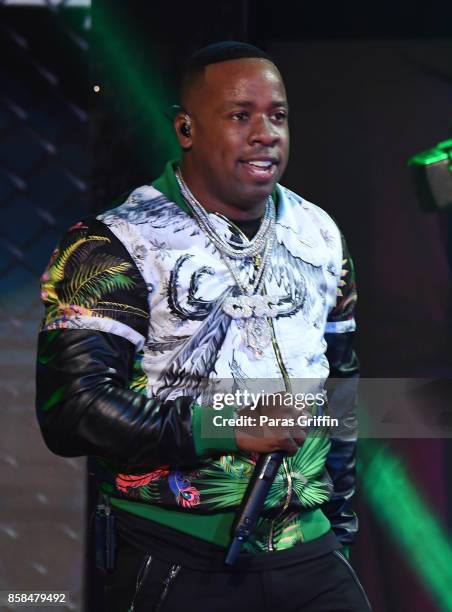 Rapper Yo Gotti performs onstage during the BET Hip Hop Awards 2017 at The Fillmore Miami Beach at the Jackie Gleason Theater on October 6, 2017 in...