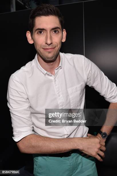 Screen writer Max Landis attends the FANDOM Fest during New York Comic Con on October 6, 2017 in New York City.