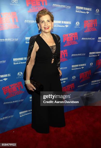Adrienne Arsht attends "On Your Feet!" National Tour Opening Night at Adrienne Arsht Center on October 6, 2017 in Miami, Florida.