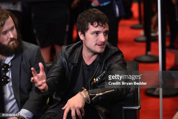 Actor Josh Hutcherson speaks at the FANDOM Fest during New York Comic Con on October 6, 2017 in New York City.