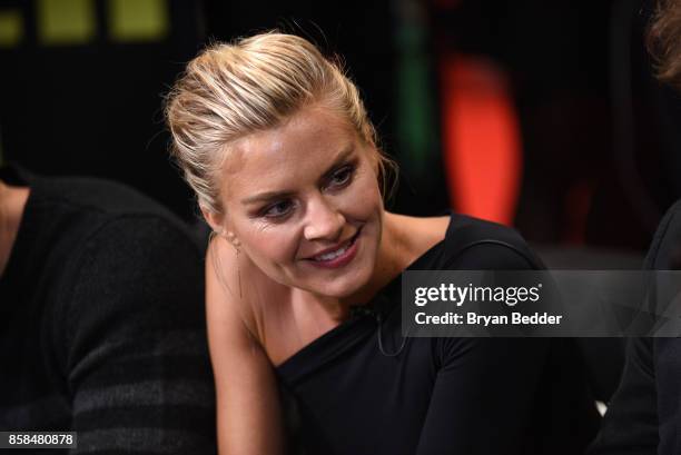 Actor Eliza Coupe speaks the FANDOM Fest during New York Comic Con on October 6, 2017 in New York City.