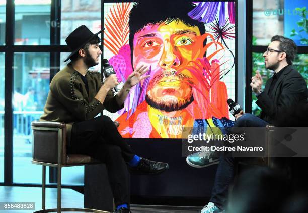 Singer and music producer Brad Walsh visits Build to discuss 'Antiglot' at Build Studio on October 6, 2017 in New York City.