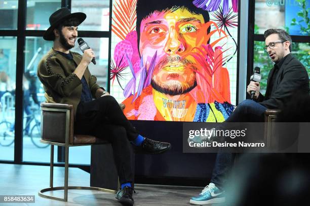 Singer and music producer Brad Walsh visits Build to discuss 'Antiglot' at Build Studio on October 6, 2017 in New York City.
