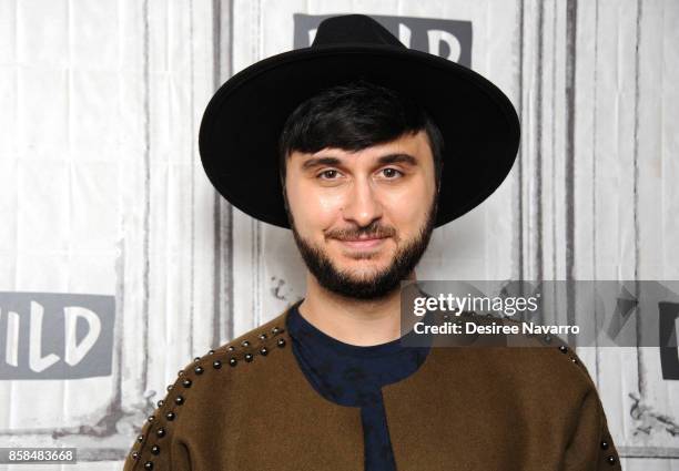 Singer and music producer Brad Walsh visits Build to discuss 'Antiglot' at Build Studio on October 6, 2017 in New York City.