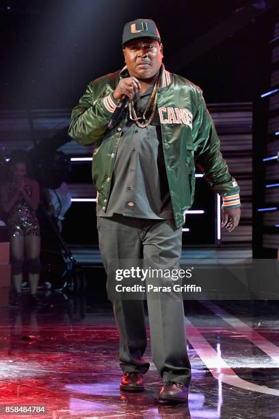 Trick Daddy performs onstage during the BET Hip Hop Awards 2017 at The Fillmore Miami Beach at the Jackie Gleason Theater on October 6, 2017 in Miami...