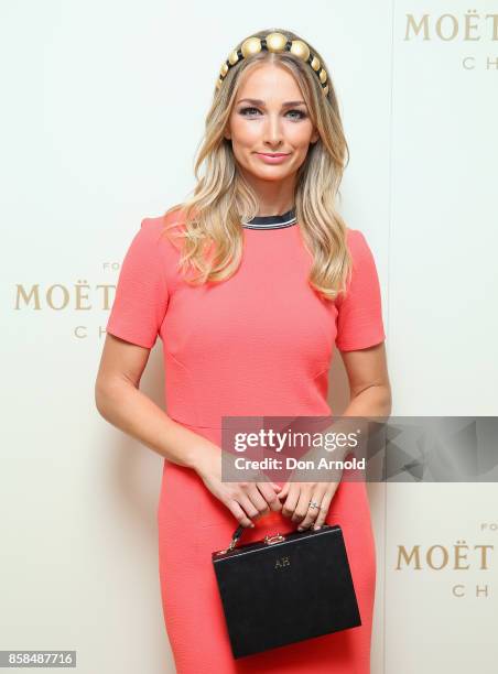 Anna Heinrich attends Moet & Chandon Spring Champion Stakes Day at Royal Randwick Racecourse on October 7, 2017 in Sydney, Australia.