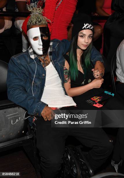 XXXTentacion attends the BET Hip Hop Awards 2017 at The Fillmore Miami Beach at the Jackie Gleason Theater on October 6, 2017 in Miami Beach, Florida.