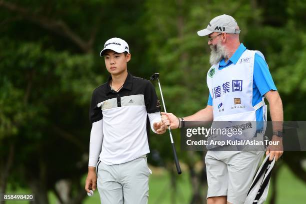 Jazz Janewattananond of Thailand during round three of the Yeangder Tournament Players Championship at Linkou lnternational Golf and Country Club on...