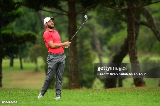 Dodge Kemmer of USA during round three of the Yeangder Tournament Players Championship at Linkou lnternational Golf and Country Club on October 7,...
