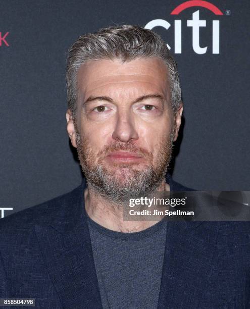 Creator/executive producer Charlie Brooker attends the PaleyFest NY 2017 "Black Mirror" screening at The Paley Center for Media on October 6, 2017 in...