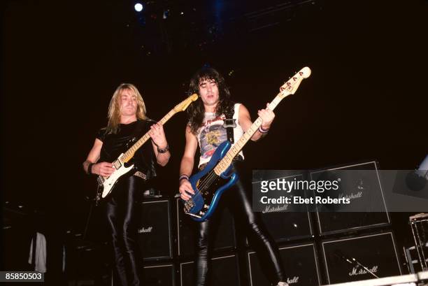 Photo of IRON MAIDEN and Dave MURRAY and Steve HARRIS, Dave Murray and Steve Harris performing live onstage