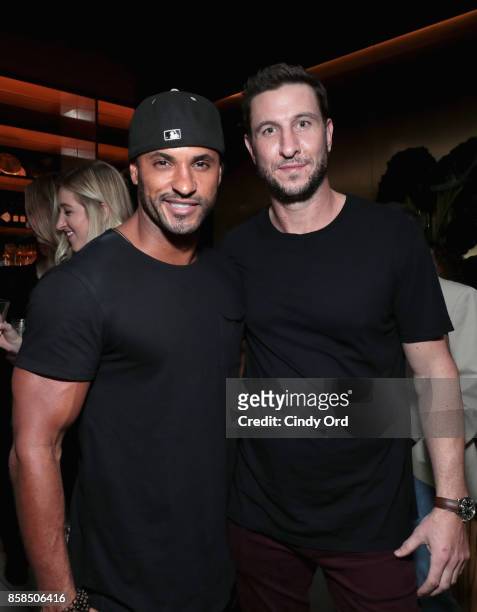 Actors Ricky Whittle and Pablo Schreiber attend Hulu's New York Comic Con After Party at The Lobster Club on October 6, 2017 in New York City.