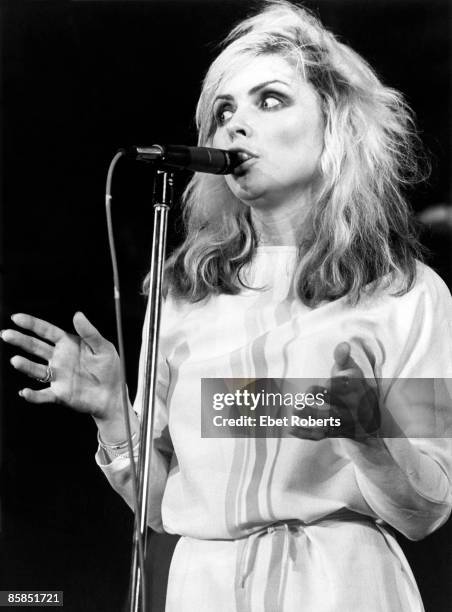 And Debbie HARRY; Debbie Harry performing on stage