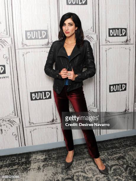 Actress Dana DeLorenzo visits Build to discuss 'Ash Vs Evil Dead' at Build Studio on October 6, 2017 in New York City.