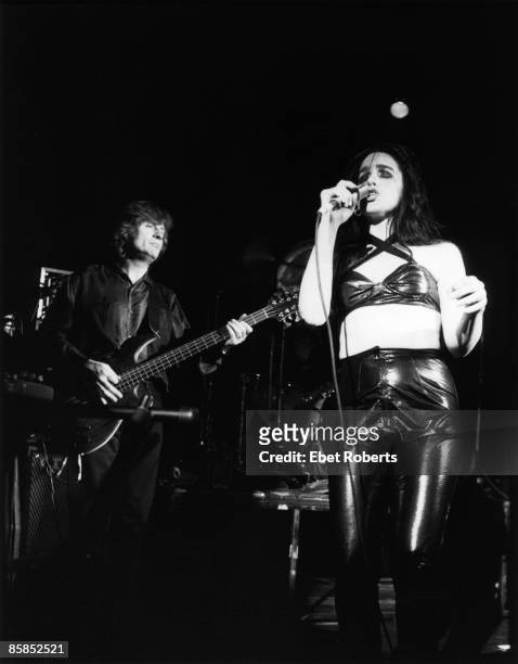Photo of Diamanda GALAS and John Paul JONES; Diamanda Galas and John Paul Jones performing on stage