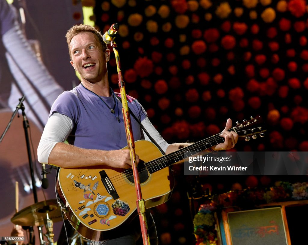 Coldplay Performs At The Rose Bowl