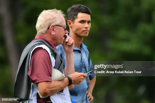 Johannes Veerman of USA pictured during round three for the Yeangder Tournament Players Championship at Linkou lnternational Golf and Country Club on...