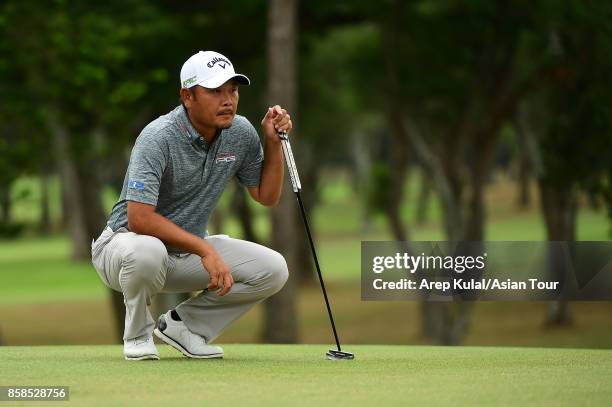 Danny Chia of Malaysia pictured during round three of the Yeangder Tournament Players Championship at Linkou lnternational Golf and Country Club on...