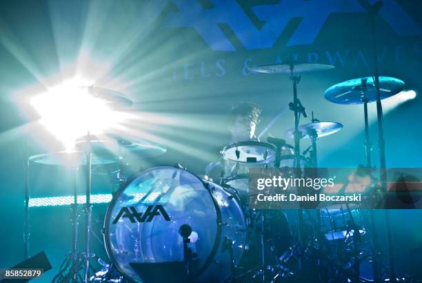 Photo of ANGELS & AIRWAVES and Adam WILLARD, Drummer Adam Willard performing on stage