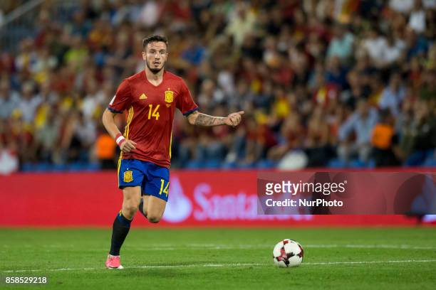 Saul Ñiguez during the qualifying match for the World Cup Russia 2018 between Spain and Albaniaat the Jose Rico Perez stadium in Alicante, Spain on...
