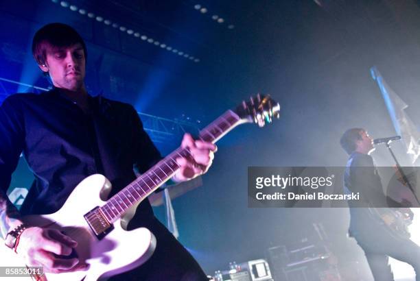 Photo of ANGELS & AIRWAVES and David KENNEDY and Tom DELONGE, David Kennedy and Tom DeLonge performing on stage