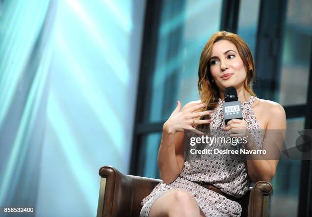 Actress Ivana Baquero visits Build to discuss 'The Shannara Chronicles' at Build Studio on October 6, 2017 in New York City.